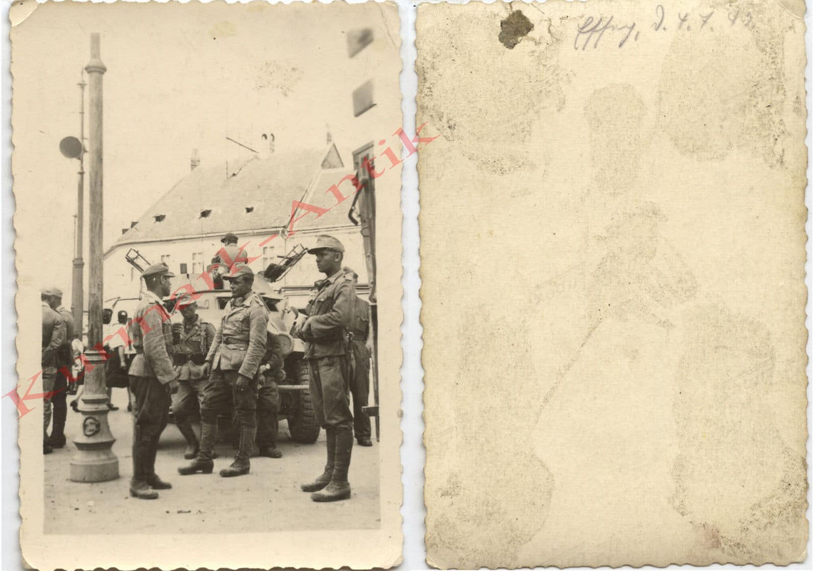 Foto Wehrmacht Südfront DAK Italien Panzer Spähw