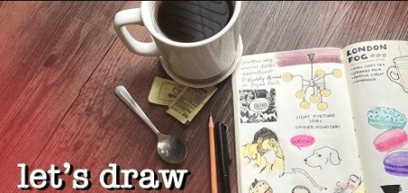 Drawing On Location: Let's Draw at a Cafe!