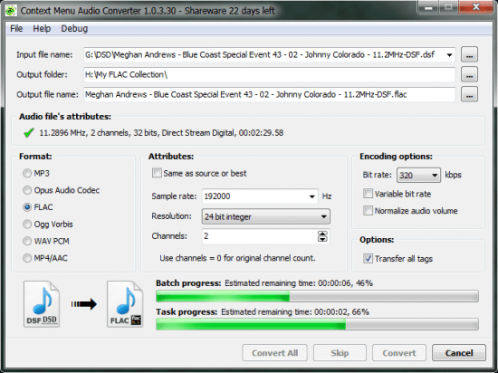 3delite Context Menu Audio Converter 1.0.32.75
