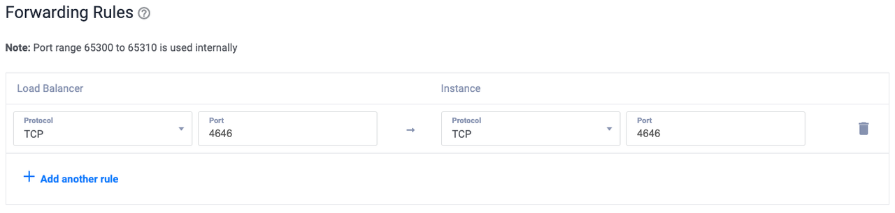 Rule to forward TCP traffic on port 4646 from the load balancer to port 4646 on the Nomad server instances.