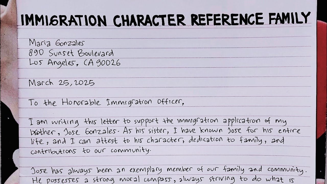 Good Moral Character Letter For Immigration
