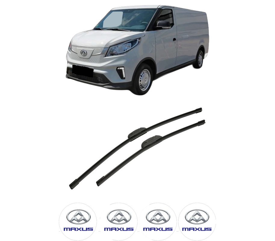 Set stergatoare auto MAXUS eDELIVER 3 Van din 2020, pentru parbriz auto, 2 bucati, Bosch Aerotwin Retrofit, din cauciuc siliconat rezistent, 4 Stickere Auto MAXUS