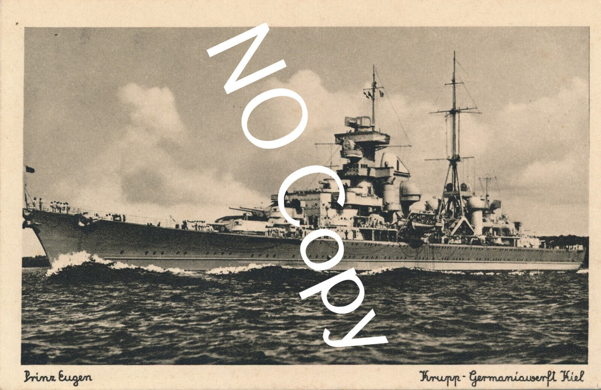Foto PK WK2 - Marine Schwerer Kreuzer Prinz Eugen X75 (1)
