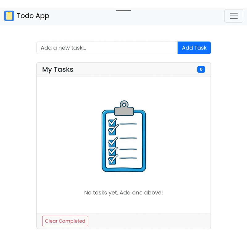 Generated To-Do app preview