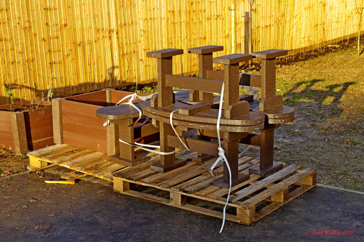 The benches