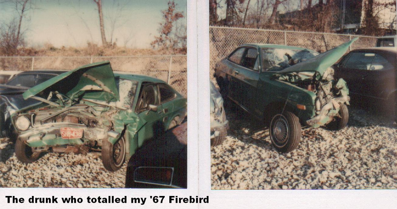 Drunk who hit '67 Firebird