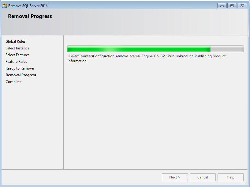 Uninstall SIMATIC WinCC Runtime Prof. SQL Server Instance Uninstall SIMATIC WinCC Runtime Prof. SQL Server Instance
