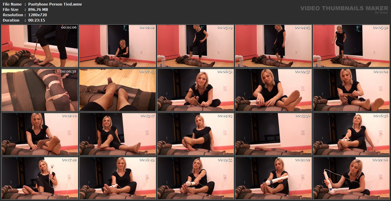 Pantyhose Person Tied.wmv