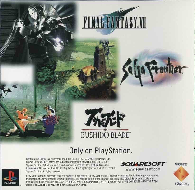 Final Fantasy Tactics (English) (GH) (Inlay)