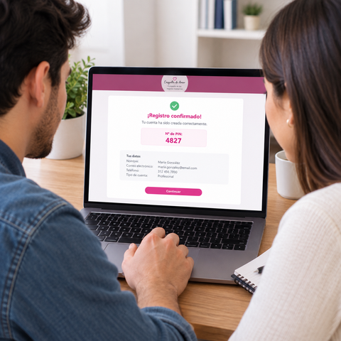 Confirmación de registro con PIN