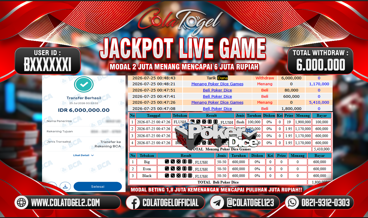 JACKPOT LIVE GAME!!