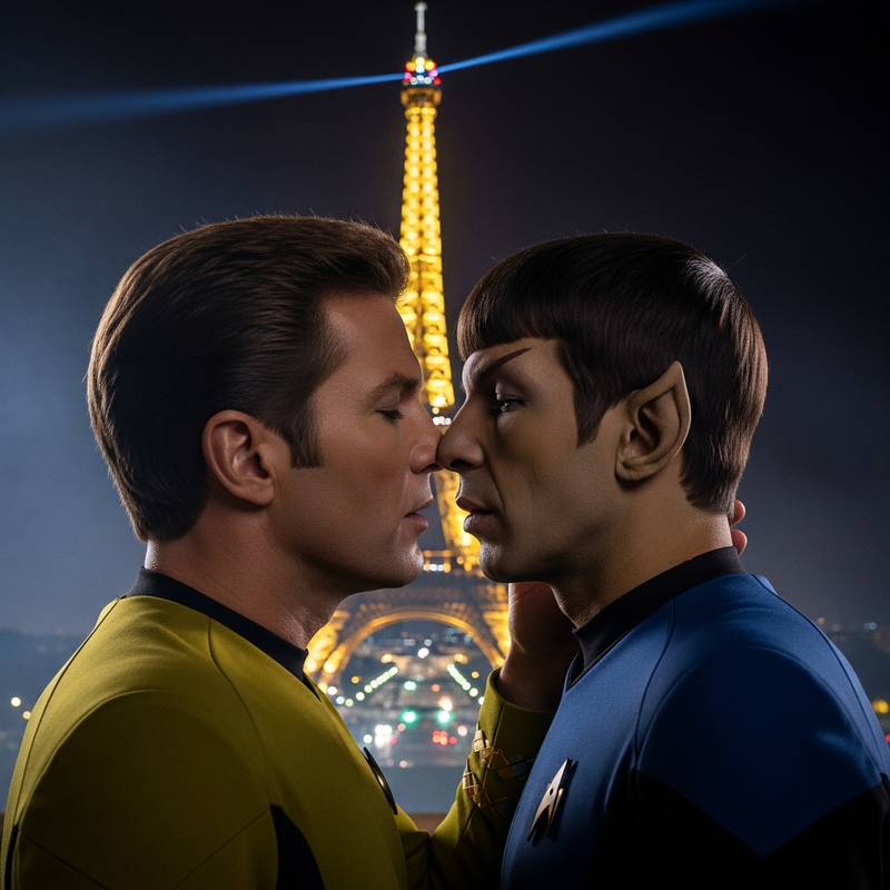 Jim and Spock in Paris