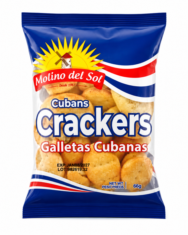 Molino Del Sol Galletas Cubanas 66 Gr