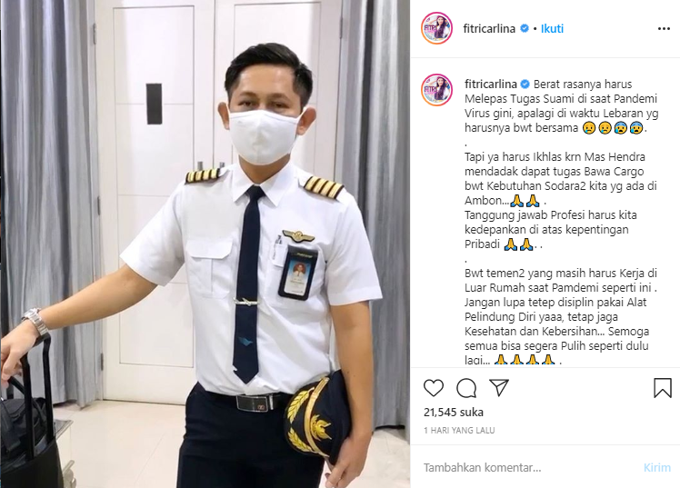 Hendra Sumendap suami Fitri Carlina