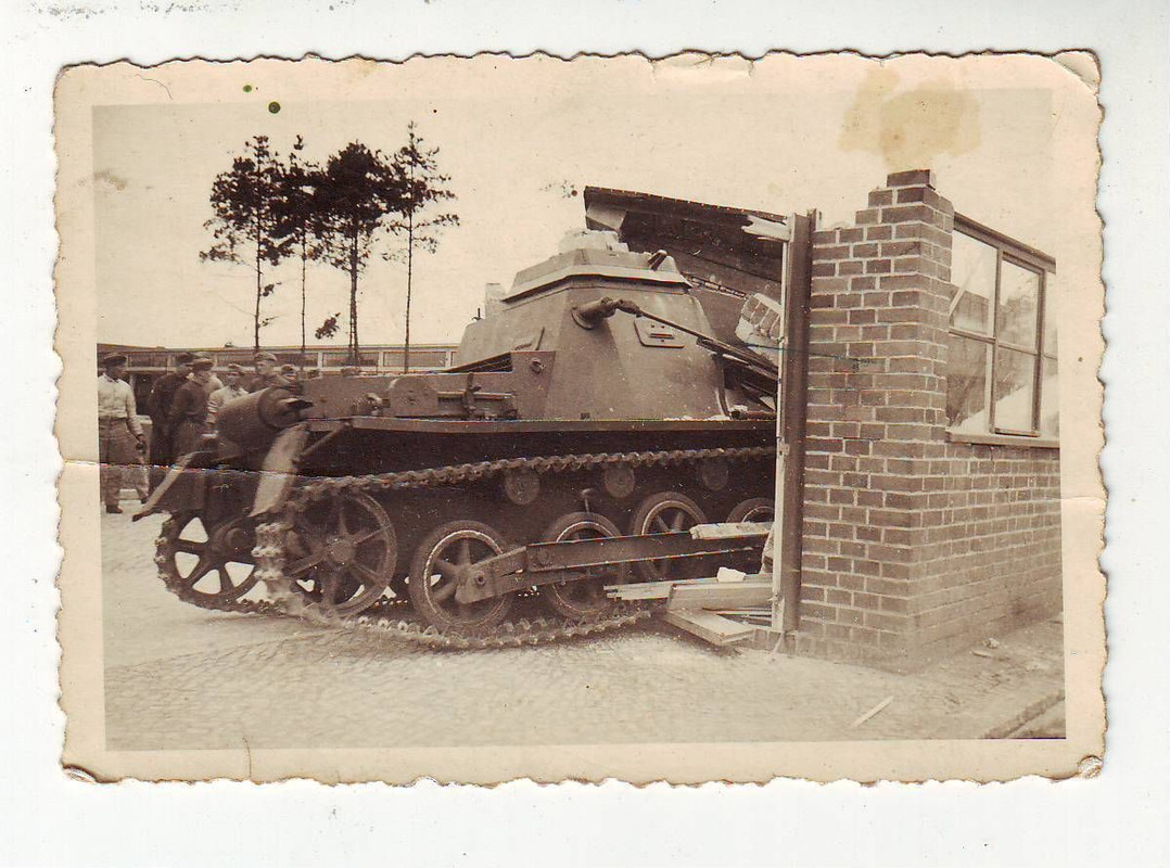 Foto 2WK Panzer Soldaten