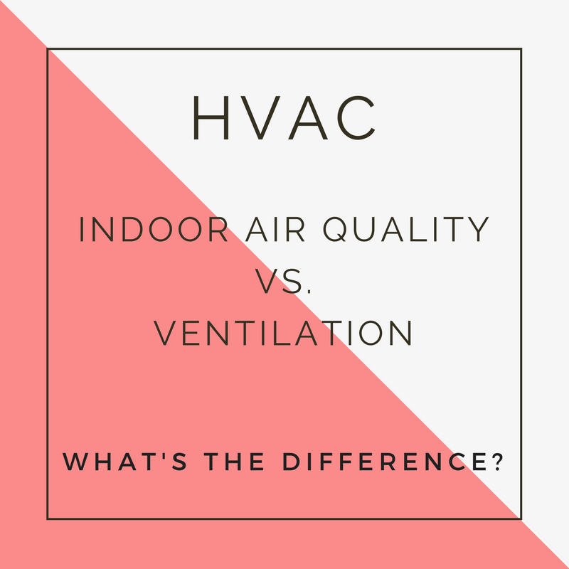 INDOOR AIR QUALITY AND VENTILATION- WHAT IS THE DIFFERENCE?