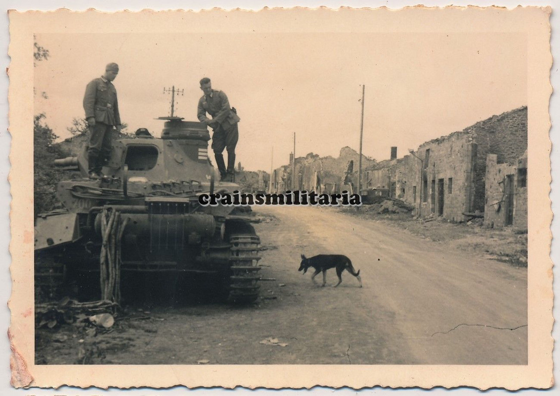 Orig. Foto zerstörte Panzer IV Tank in STONNE Ar