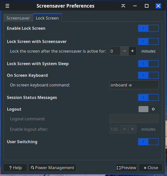 Lock screen screen saver