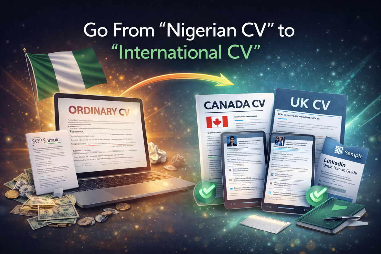 From Nigerian CV to International CV visual transformation