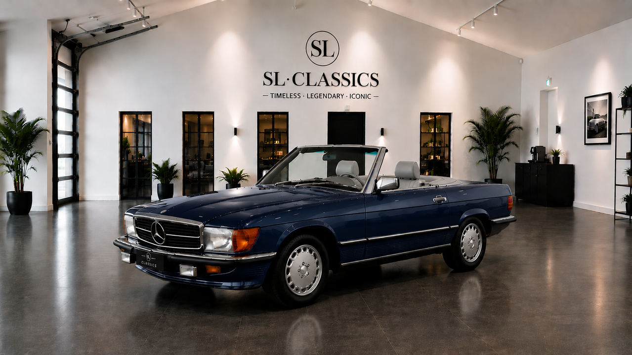 Mercedes-Benz 560 SL DB 929 Nautikblau Metallic