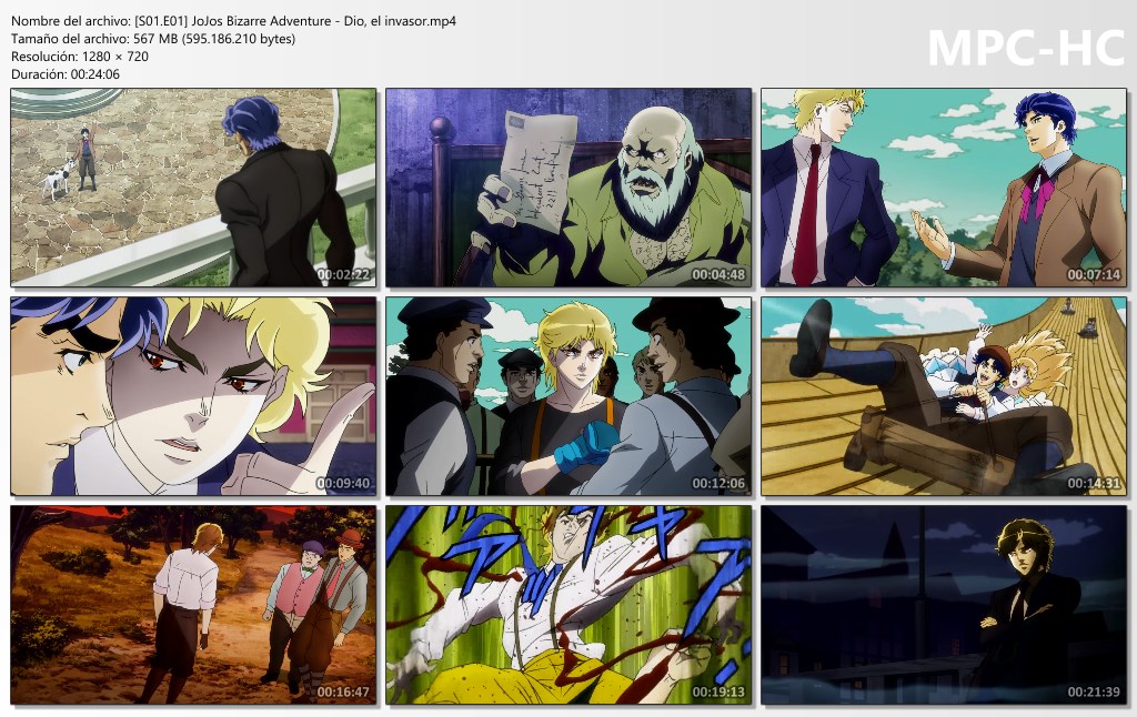 S01-E01-Jo-Jos-Bizarre-Adventure-Dio-el-invasor-mp4-thumbs - JoJo's Bizarre Adventure T.1 [MicroHD WEB-DL Netflix 720p][Dual + Subs][567 MB] - Anime no Ligero [Descargas]