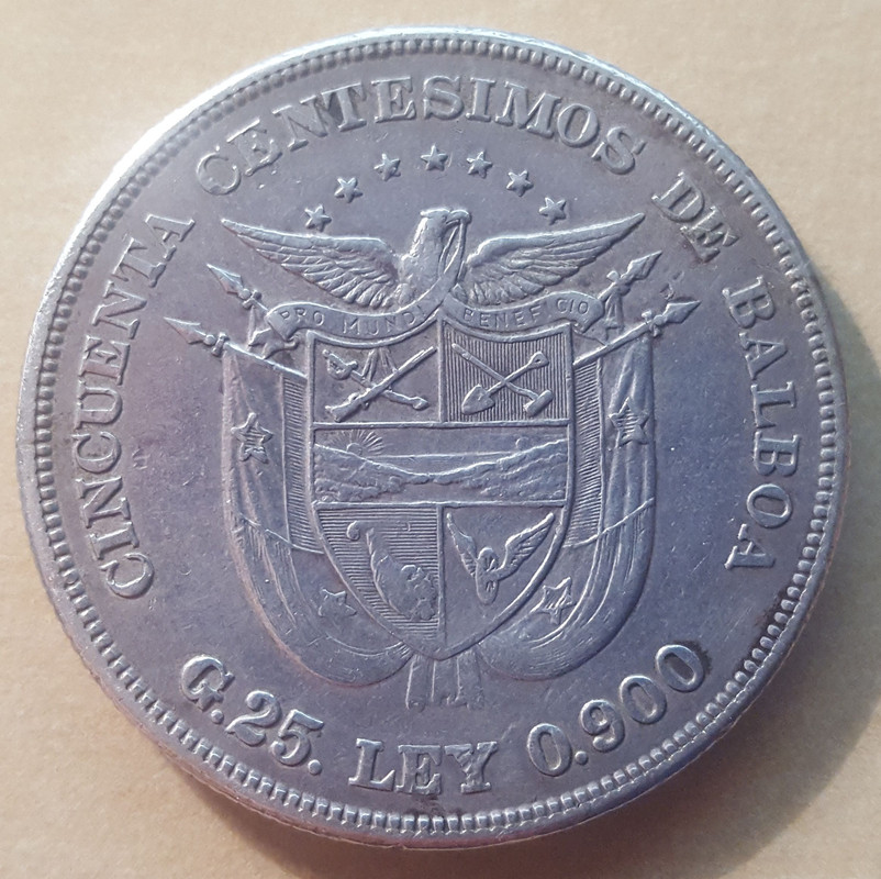 50 centésimos, Panamá 1905 50-cent-simos-reverso