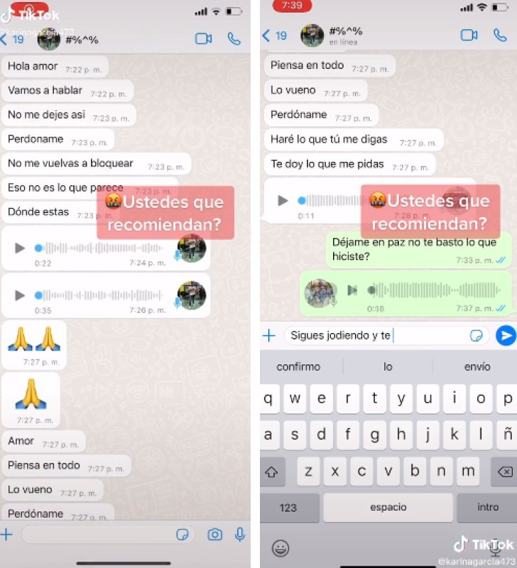 Joven descubrió a su novio infiel, registró su WhatsApp como ‘Juan Mecanico’