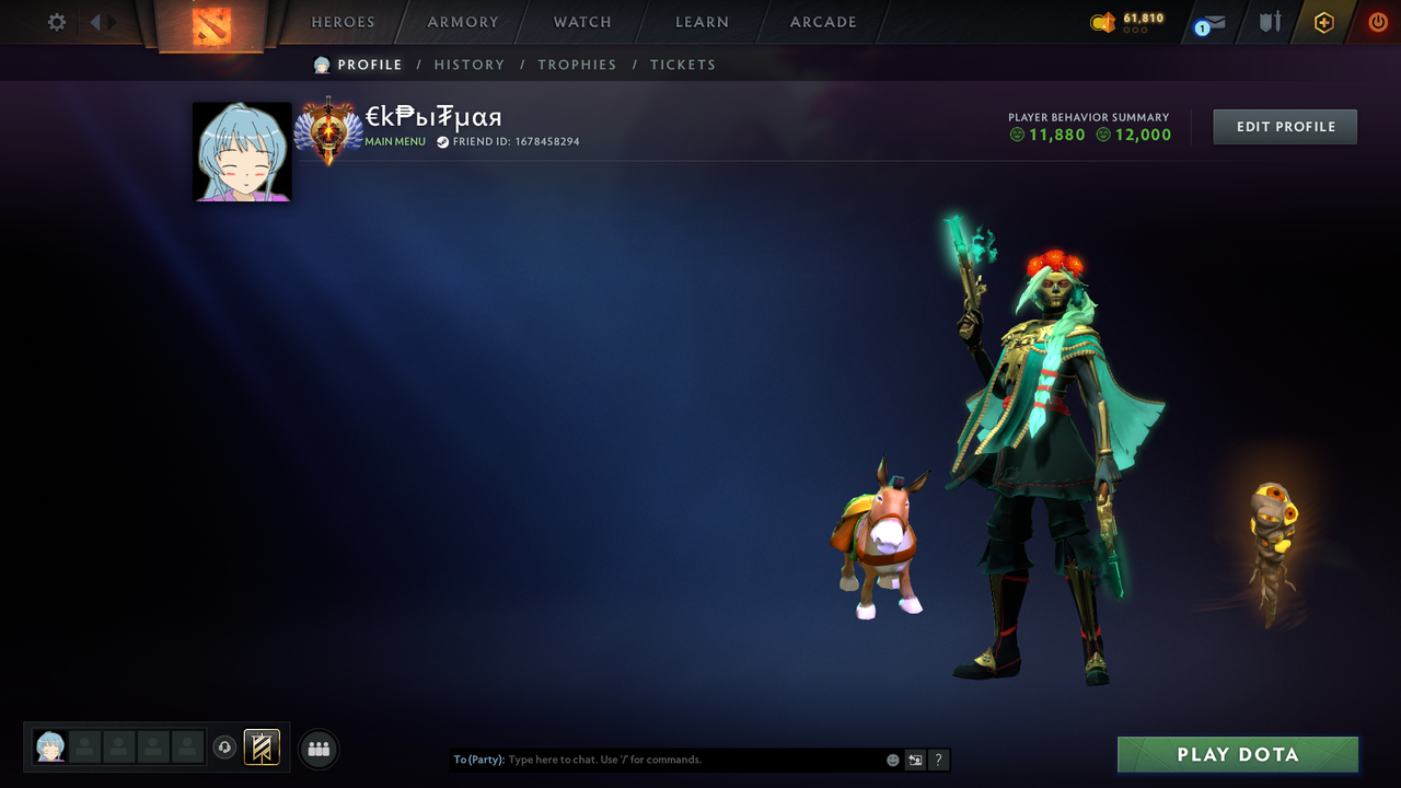 Dota 2 Account  MMR
