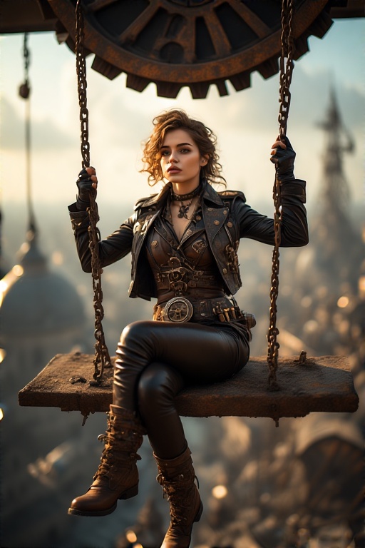 A-woman-seated-on-a-rusty-meta-20
