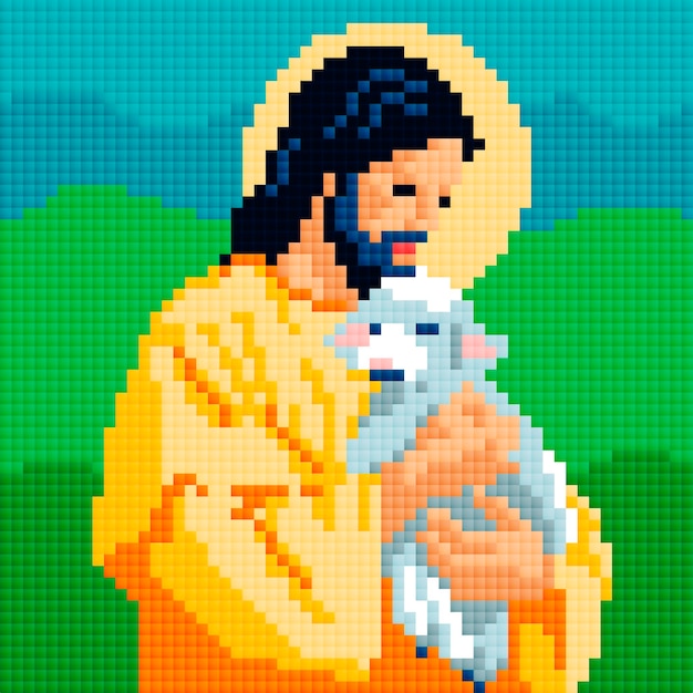 jesus-with-sheep-pixel-art-illustration_75079-65