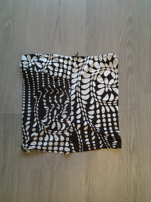 18 Short Mini Skirt - Brown-White print (1)