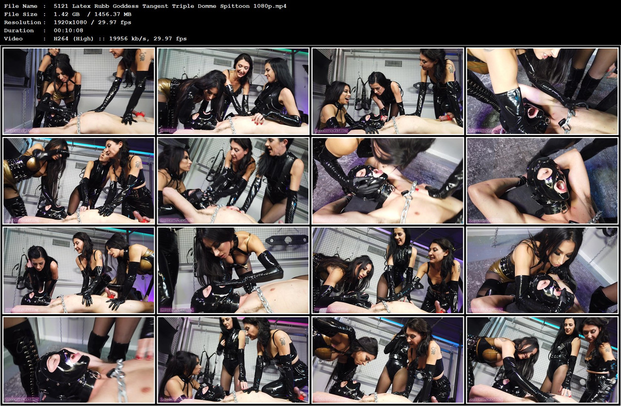 5121 Latex Rubb Goddess Tangent Triple Domme Spittoon 1080p mp4