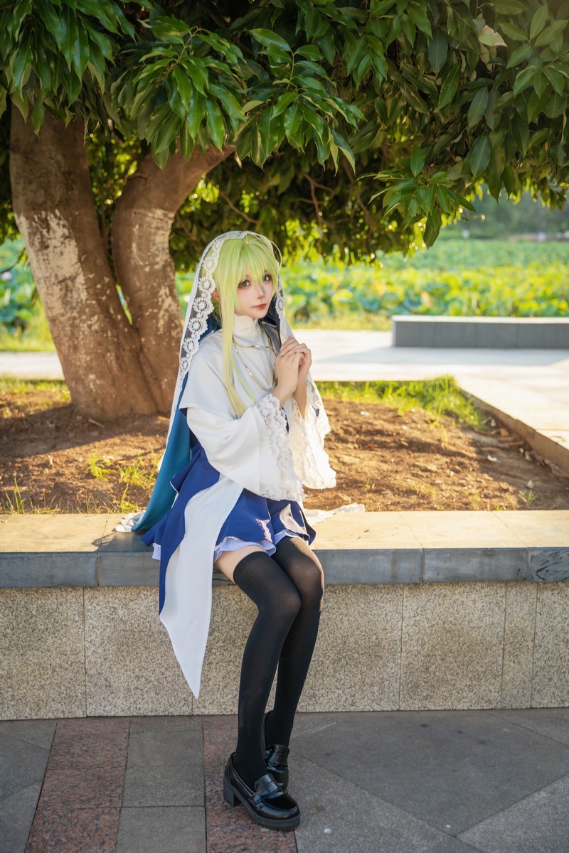 艾西Aiwest 白圣女塞西莉亚Cosplay写真图集 高清美图合集 24P (121.1M)插图