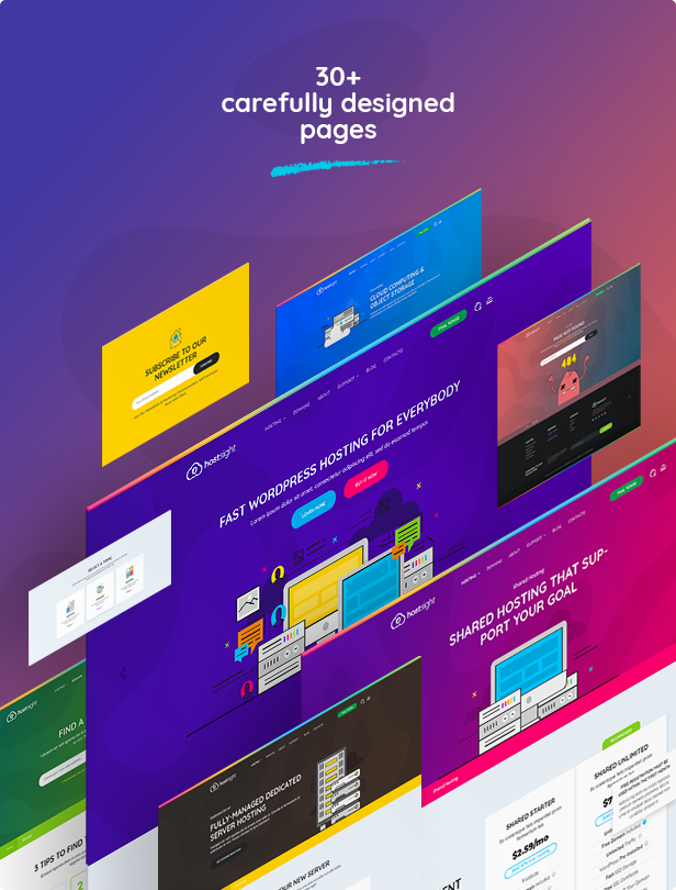 HostSite - Hosting and Technology Website PSD Template - 3