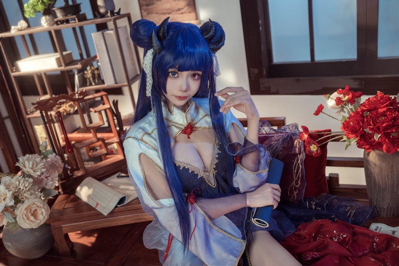 艾西Aiwest 伊吹新年旗袍Cosplay写真图集 新年主题高清图集 35P (396.8M)插图1