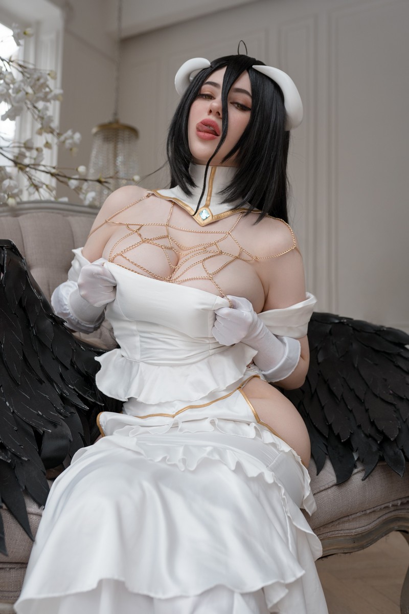 Alina Becker 雅儿贝德 Albedo Cosplay Overlord 写真图集【26P-37.5M】插图2