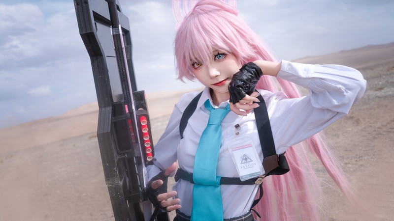 艾西Aiwest 星野Cosplay写真图集 碧蓝档案角色高清美图 49P (290.6M)插图