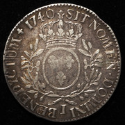1 Escudo con ramas de olivo. Francia. Luis XV. 1740. Limoges. PAS7619