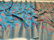 Full View of Pure Katan Silk Banarasi Saree
