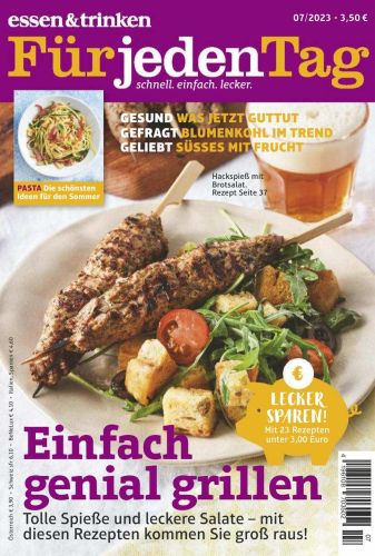 Cover: Essen und Trinken f&uuml;r jeden Tag Magazin No 07 Juli 2023