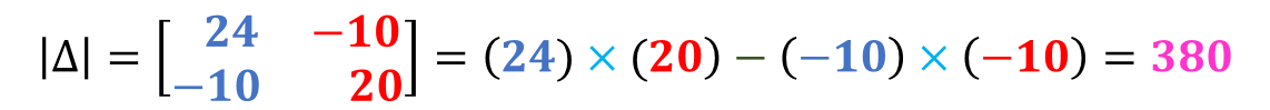 Cramer's rule. easiest method ever to solve equations
