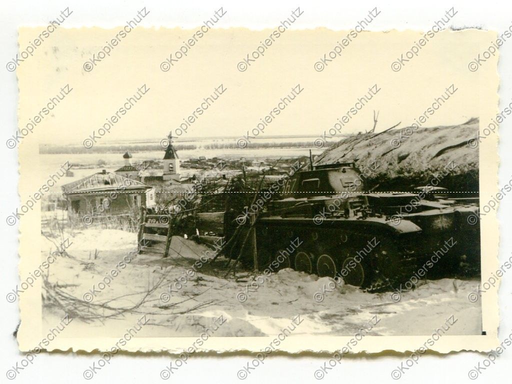 Foto Wehrmacht Panzer Turmnummer367 Kanigin Russland