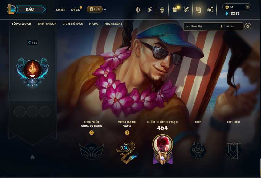 Acc LMHT # - Không Khung