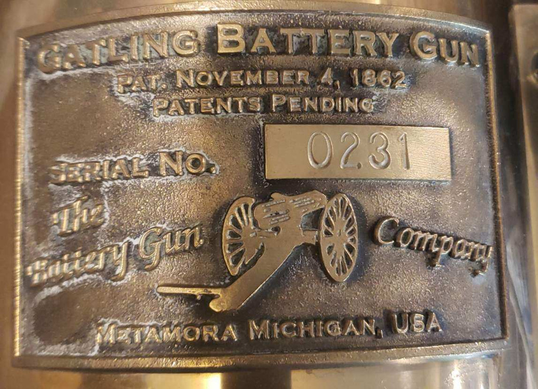 WTS Battery Gun Co. Gatling .45 Colt Indiana Gun Owners Gun