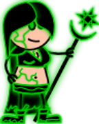 00A glowy girl green