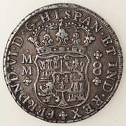 8 reales Fernando VI. México. 1755. Columnario. PAS5569