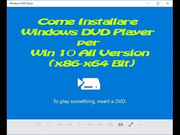 Windows DVD Player per Win 10 All Version (x86-x64 Bit)