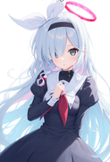 1girl,  plana (blue archive), {{{Hoshino Yumemi (planetarian) Costume}}}, best q s-2047344594