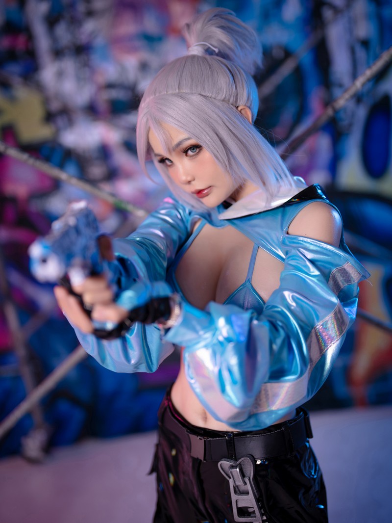 Joyce Lin2x Jett Cosplay Valorant 写真 44P插图2