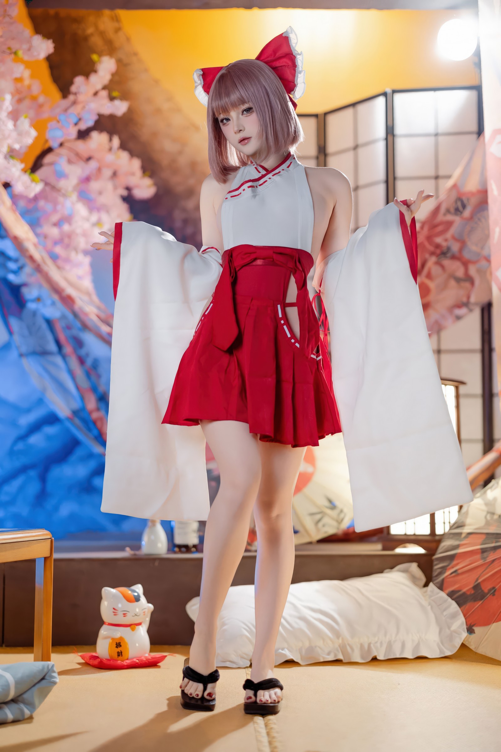 屿鱼 Yuyu 兼职巫女 Cosplay 写真图集（66P｜639MB）插图7